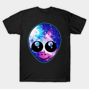 Alien Galaxy Face T-Shirt